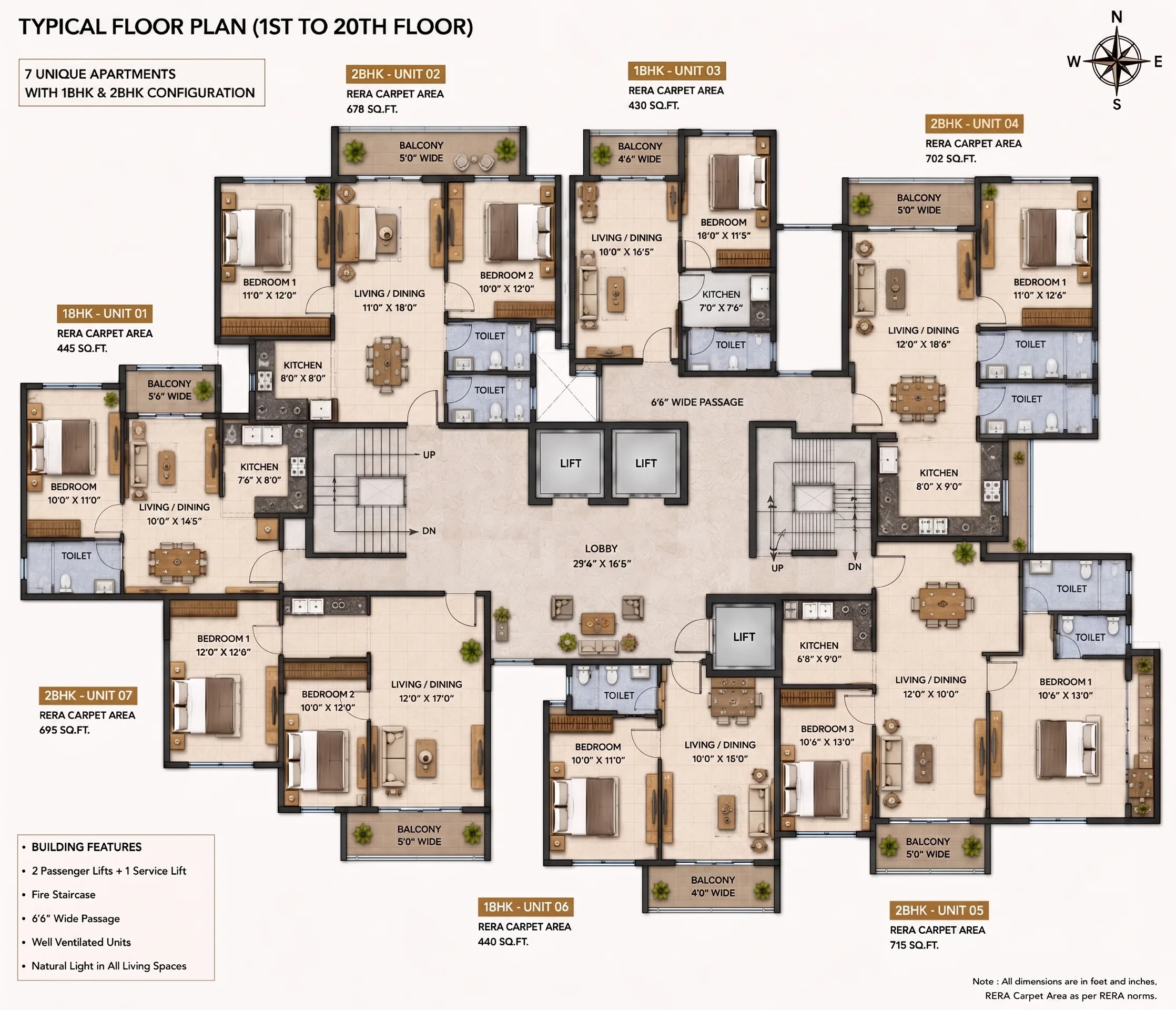 Skyline floor plate